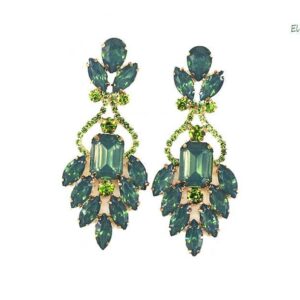 Pendientes verdes largos