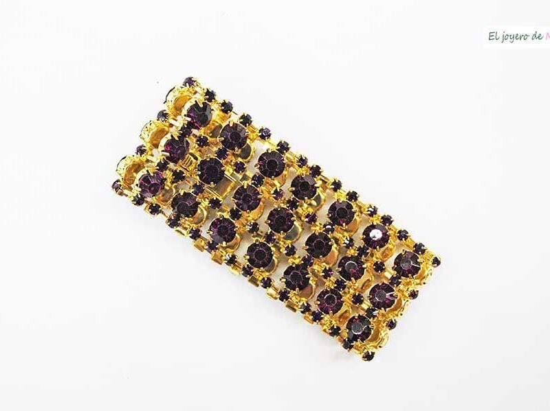 Pulsera de fiesta morada
