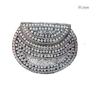 Clutch negro tachuelas