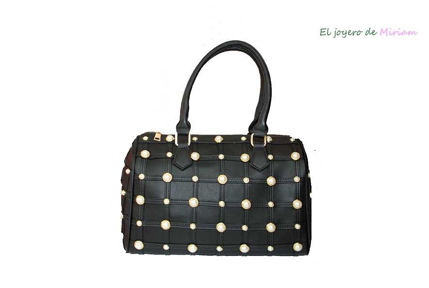 Bolso negro perlas - El joyero Miriam