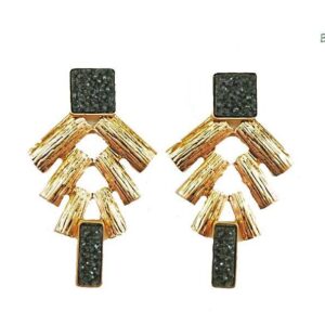 Pendientes verde kaki