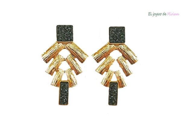 Pendientes verde kaki