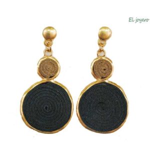 Pendientes verdes espirales