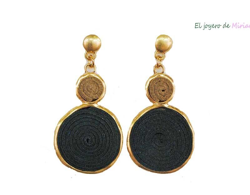 Pendientes verdes espirales