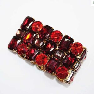 Pulsera roja y burdeos