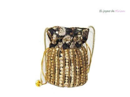 Bolso negro bombonera