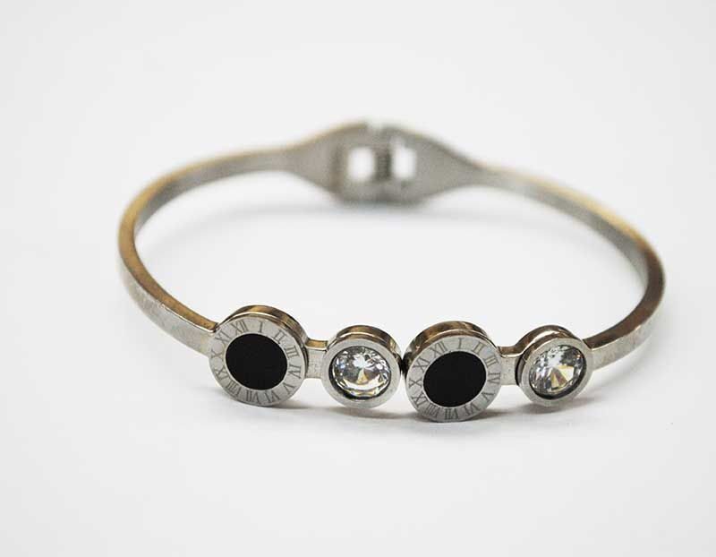 Pulsera acero círculos