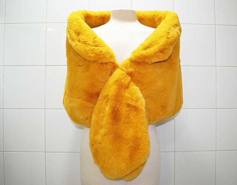Estola sintética mostaza
