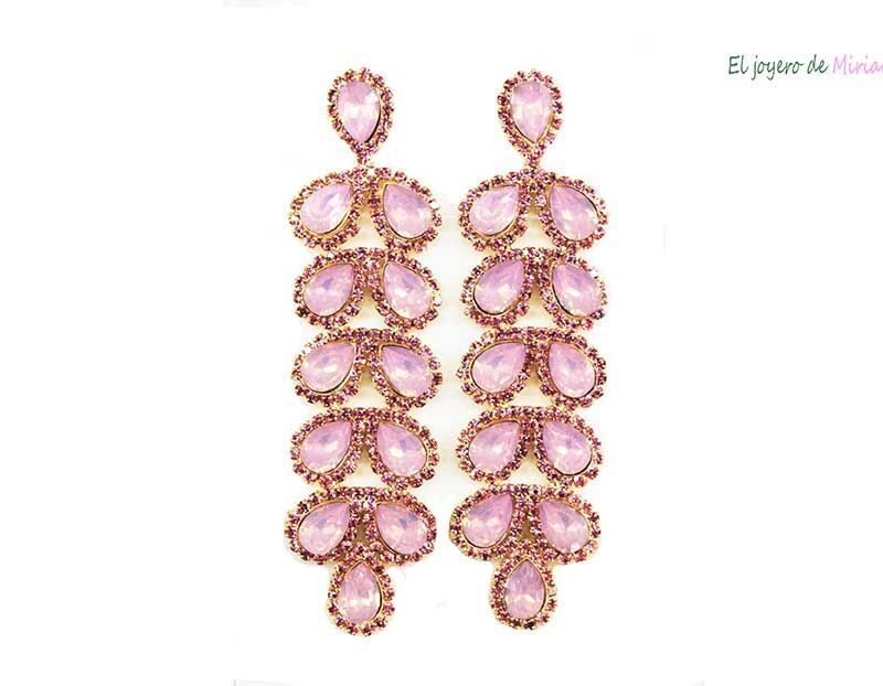 Pendientes cristales nude