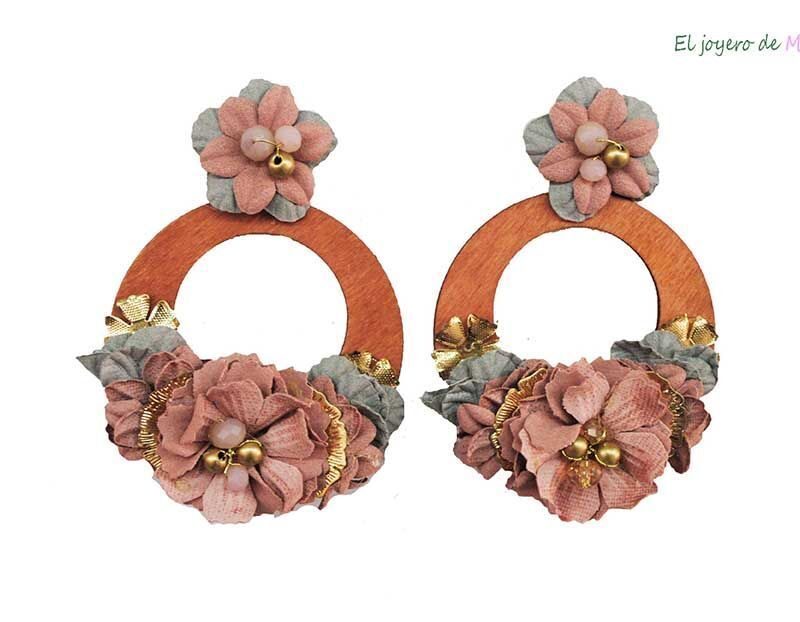 Pendientes flamenca nude