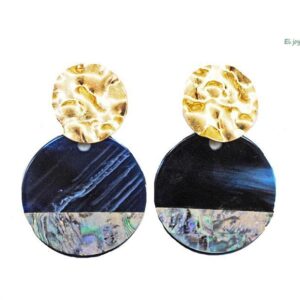 Pendientes carey azul