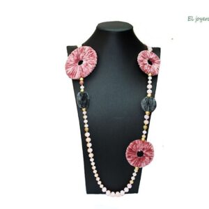 Collar largo terciopelo