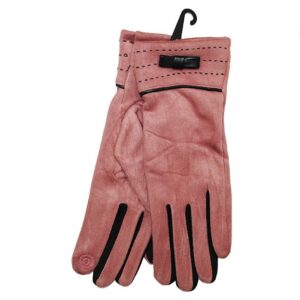 Guantes rosas antelina