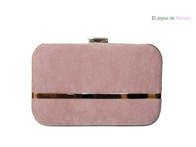 Clutch rosa empolvado