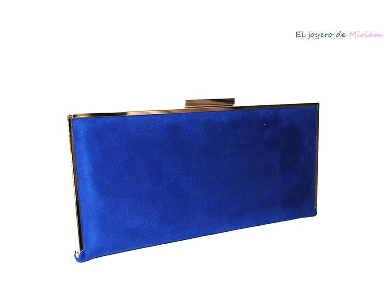 Clutch baguette azul klein