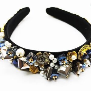 Diadema azul joya
