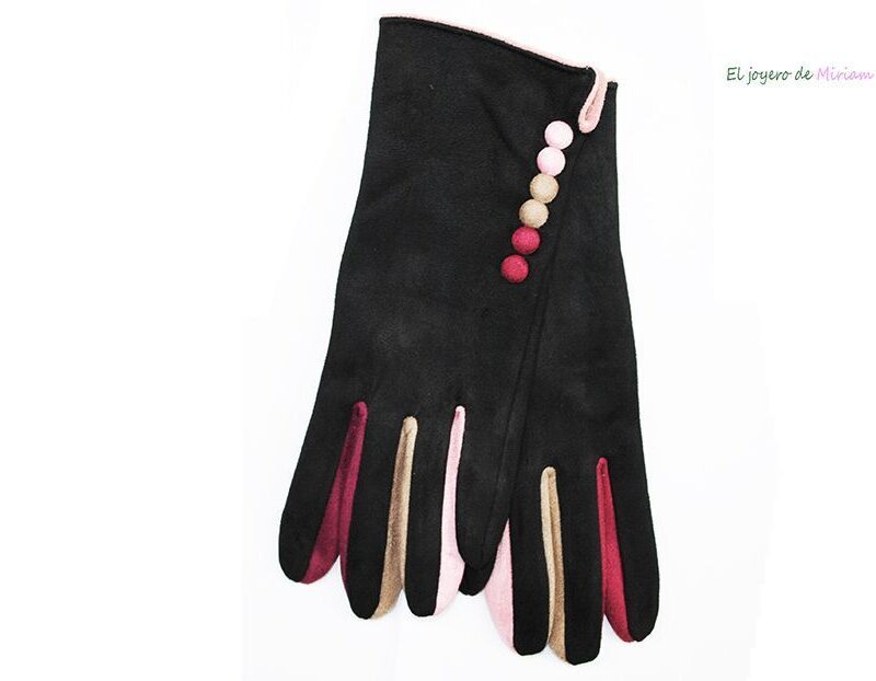 Guantes negros de invierno