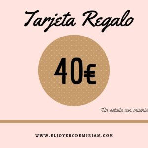 Tarjeta regalo 40 €