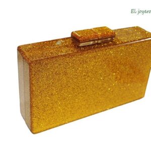 Bolso clutch carey glitter