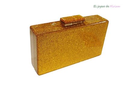 Bolso clutch carey glitter
