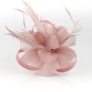 Flor tocado rosa nude