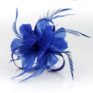 Flor tocado azul klein