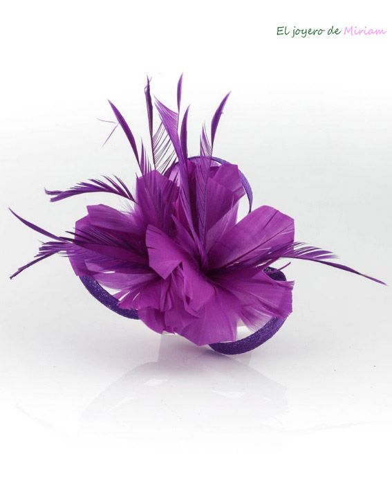 Tocado morado cardenal El joyero de Miriam