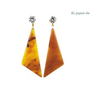 Pendientes mostaza irregulares