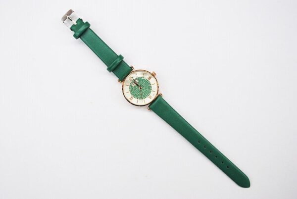 Reloj brillo correa verde - Imagen 2