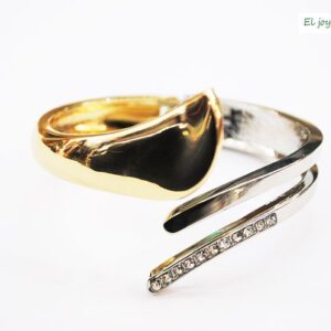 Brazalete dorado y plateado