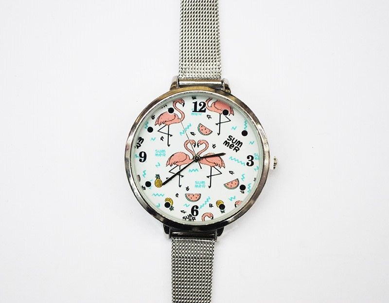 Reloj esfera flamencos