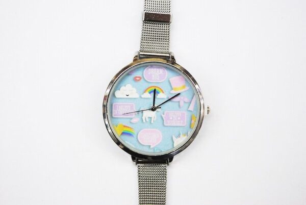 Reloj esfera arco iris