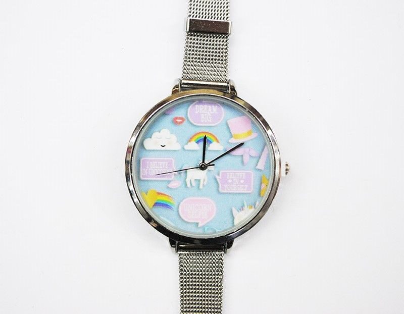 Reloj esfera arco iris