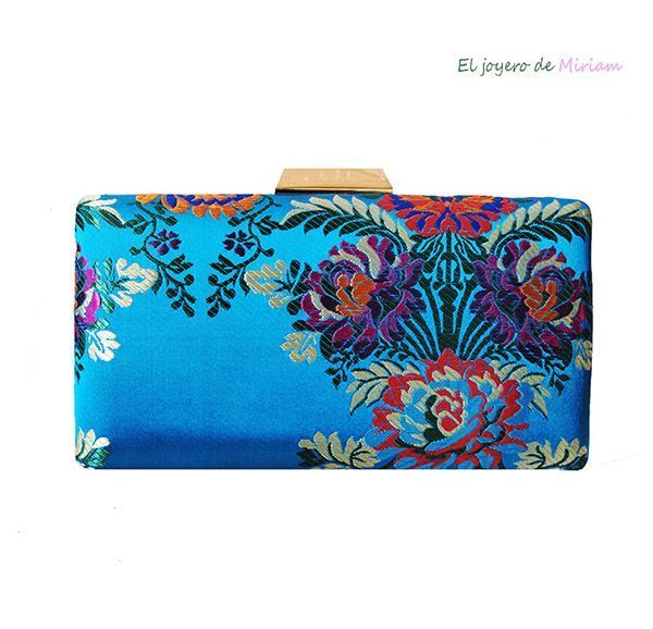 Bolso azul estampado - El joyero de Miriam