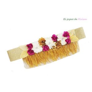 Fajín de fiesta flores