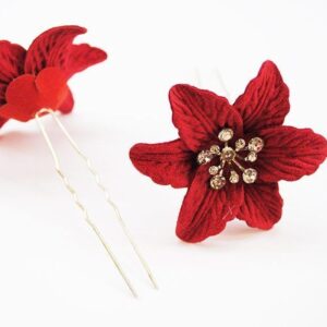 Horquillas rojas de fiesta