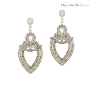 Pendientes plateados