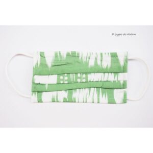 Mascarilla tie dye verde