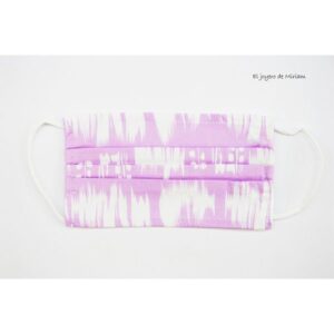 Mascarilla tie dye malva