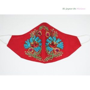 Mascarilla roja pedrería