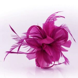 Flor tocado rosa fresa