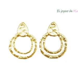 Pendientes dorados aros
