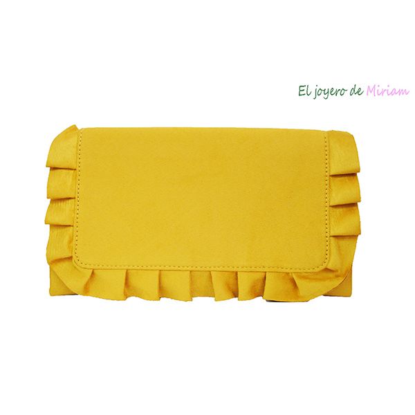 Cartera de fiesta mostaza - El joyero Miriam