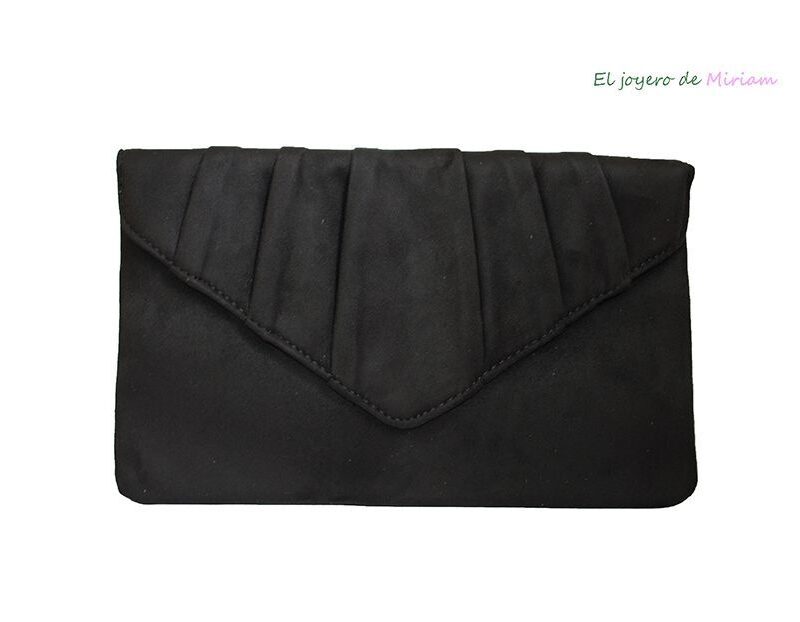 Cartera negra de sobre