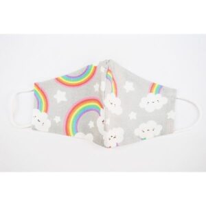 Mascarilla infantil arco iris