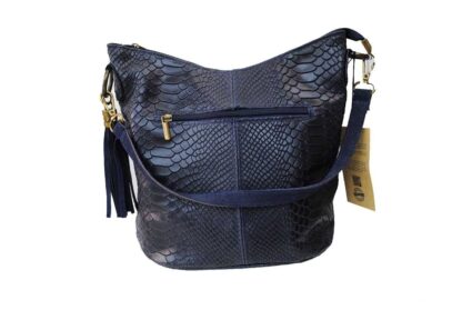 Bolso azul marino escamas - Imagen 2