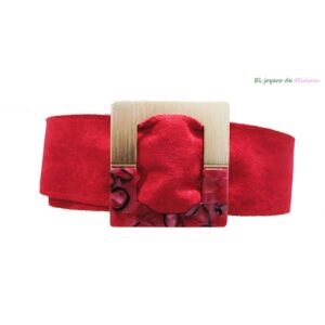 Cinturón rojo antelina