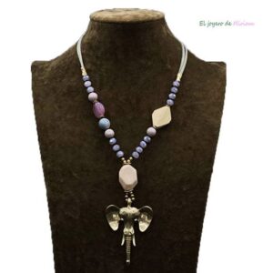 Collar largo elefante