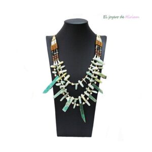 Collar piedras turquesas