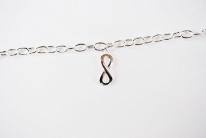 Pulsera baño plata infinito - Imagen 2